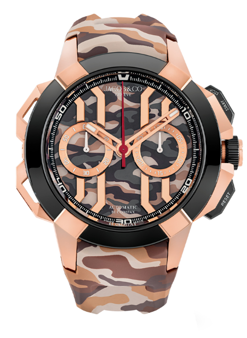 Jacob & Co Replica watch epic x chrono 44mm CAMO GOLD ec430.43.af.aa.abrua